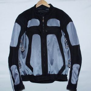 Triumph Motorcycle Gray / Black Padded Jacket